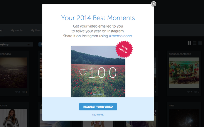 Iconosquare: crie sua retrospectiva de 2014 (Foto: Reprodução/Iconosquare) Iconosquare: crie sua retrospectiva de 2014 (Foto: Reprodução/Iconosquare)