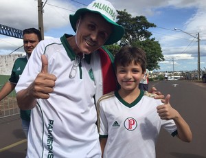 Aniversariante, torcedor mirim troca festa por jogo do Palmeiras