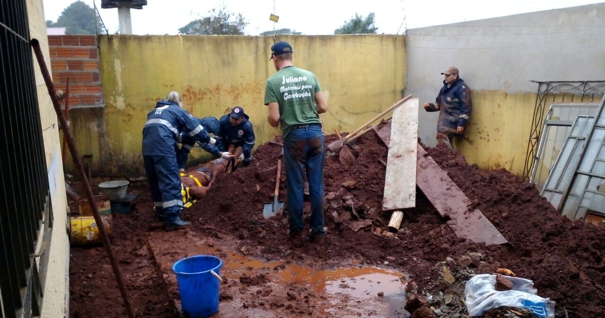 G1 Operário é soterrado ao realizar obra de ligação da rede de esgoto