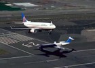 Avião pousando quase bate em outro decolando nos EUA (Reprodução/CNN)