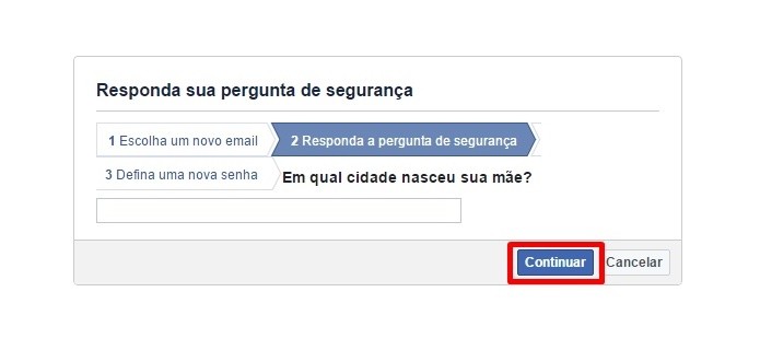 Responda às perguntas de segurança (Foto: Reprodução/Paulo Alves)