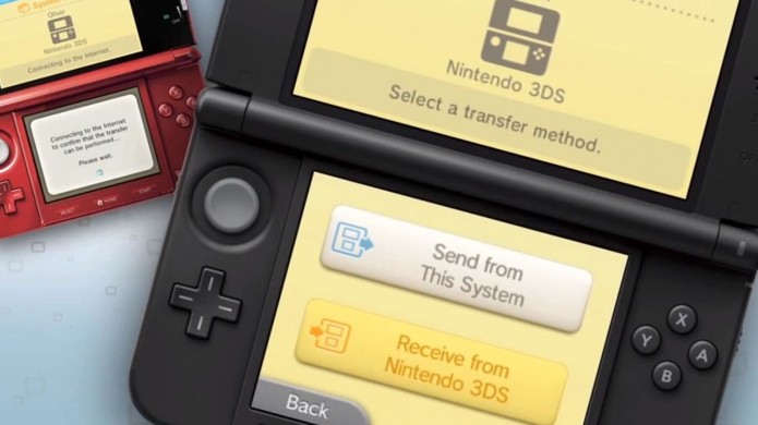 Selecione Receive from Nintendo 3DS para deixar o segundo 3DS pronto para receber os dados (Foto: Noble Press)
