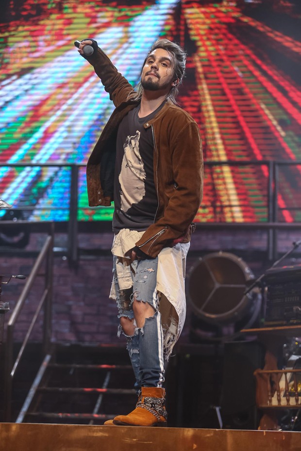 Luan Santana em São Paulo (Foto: Raphael Castello/AgNews)