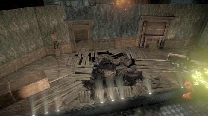 Aprenda a derrotar a criatura que surge no teatro do Ato 2 de Gears of War (Foto: Reprodução / TechTudo) Aprenda a derrotar a criatura que surge no teatro do Ato 2 de Gears of War (Foto: Reprodução / TechTudo)