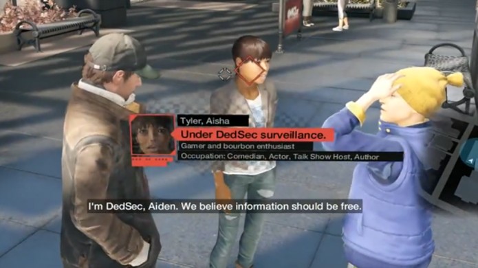 Ao apresentar as conferências da E3 da Ubisoft, Aisha Tyler garantiu seu papel no jogo (Foto: Kotaku)