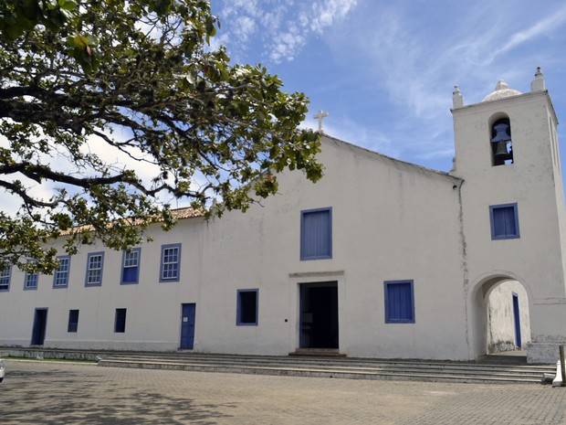 Igreja Nossa Senhora da Assunção, construída com a ajuda de Anchieta (Foto: Amanda Monteiro/ G1 ES)