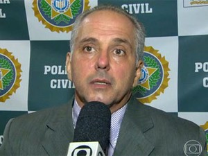Delegado Henrique Pessoa foi preso após tiro (Foto: Reprodução / Globo)