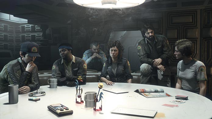 Alien Isolation tem DLC com os tripulantes da Nostromos (Foto: Divulgação)