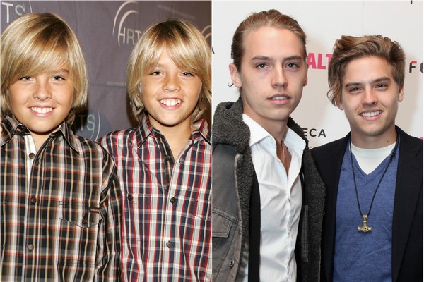 Os gêmeos Dylan e Cole Sprouse fizeram sucesso como Zack e Cody na série de mesmo nome da Disney, mas antes disso eles já tinham atuado em ‘Friends’ e ao lado de Adam Sandler em ‘O Paizão’. Hoje eles já têm 21 anos de idade (Foto: Getty Images)