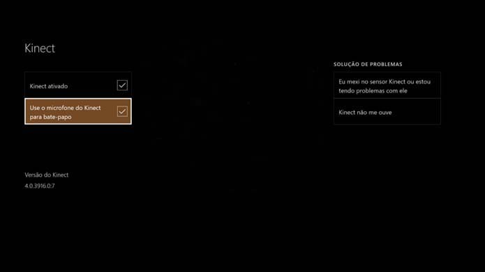 Microfone não funciona no chat do Xbox One (Foto: Reprodução/Murilo Molina)