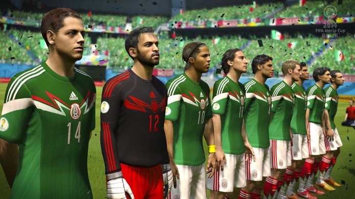 Seleção do México no game Copa do Mundo Fifa 2014 (Foto: Divulgação)