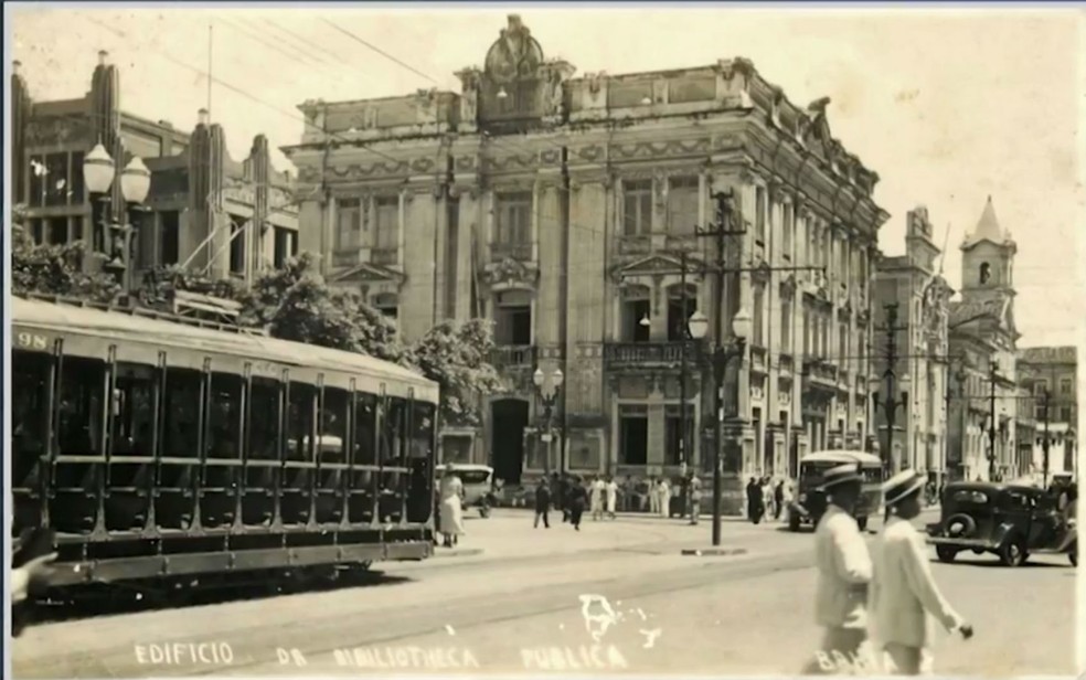 Rua Chile, em Salvador, foi a primeira rua do Brasil (Foto: Reprodução/TV Bahia)