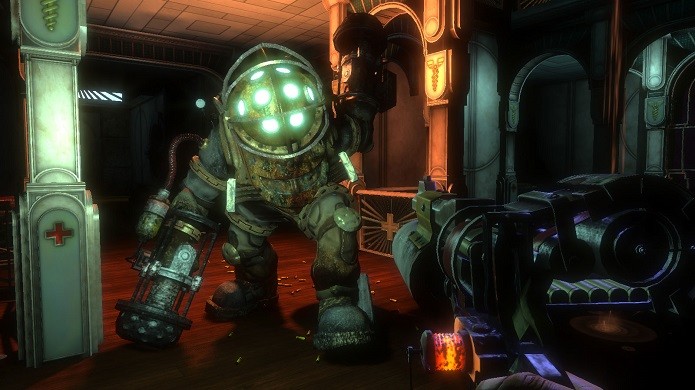 Em BioShock o jogador conhece uma Rapture com toda doutrina objetivista de Any Rant (Foto: Divulgação)