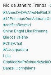 Trending Topics no Rio às 17h04 (Foto: Reprodução)