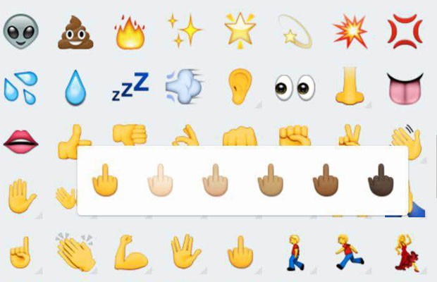 WhatsApp libera emoji de 'dedo do meio' para todas as versões de Android. (Foto: G1)