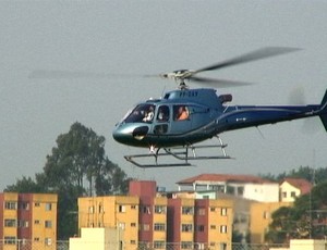 helicóptero treino corinthians (Foto: Diogo Venturelli/Globoesporte.com)
