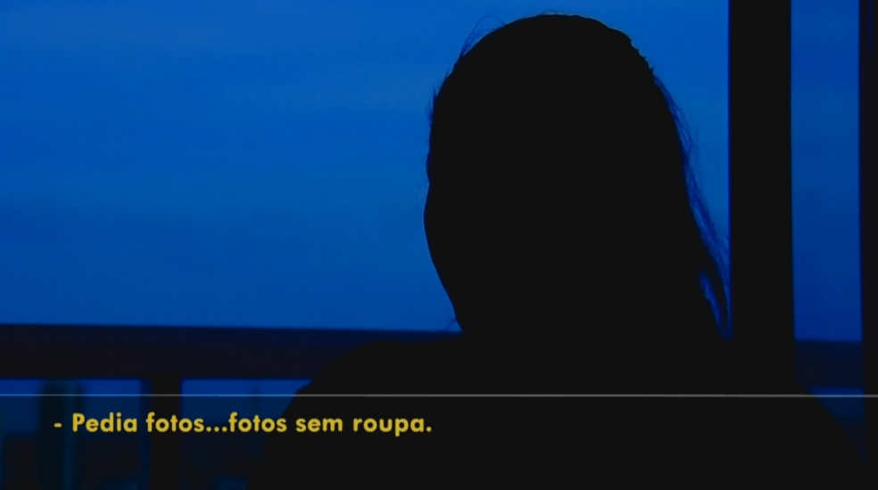 Mãe conta que suspeito pedia fotos sem roupa para menina de 12 anos (Foto: Reprodução/TV TEM)