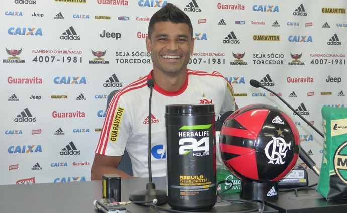 Ederson Flamengo coletiva (Foto: Fred Gomes/ Globoesporte.com)