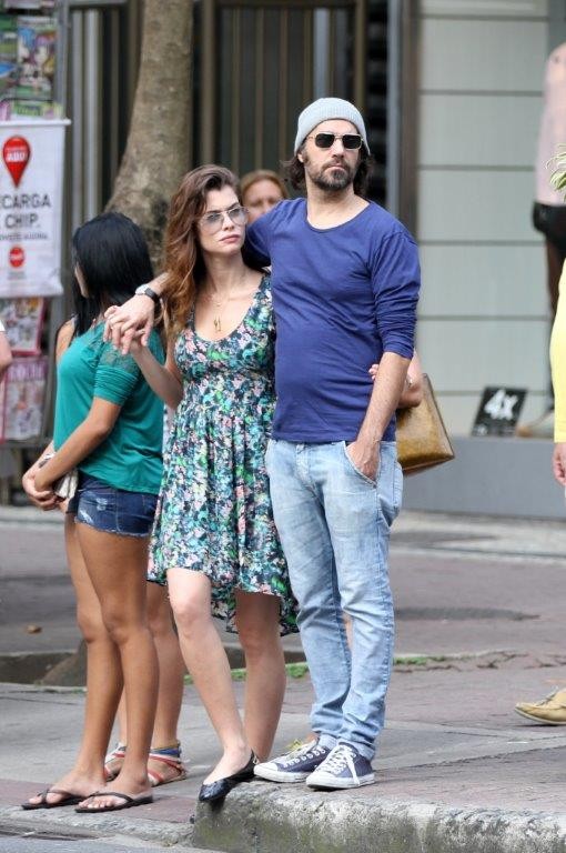 Alinne Moraes e namorado (Foto: André Freitas / AgNews)