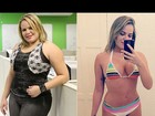 Ex-BBB Paulinha faz post de incentivo com foto dela antes e depois
