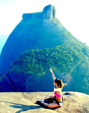 A bailarina adora o contato com a natureza (Foto: Arquivo Pessoal)