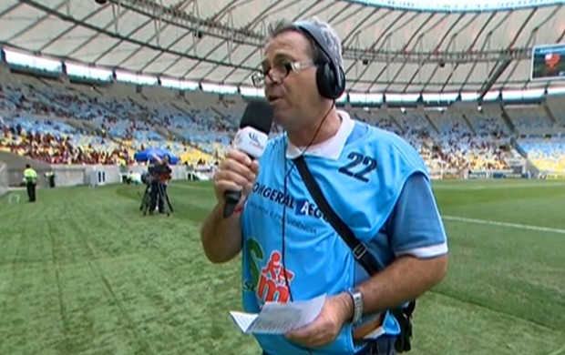 Radialista no SporTV Repórter (Foto: Reprodução / SporTV)