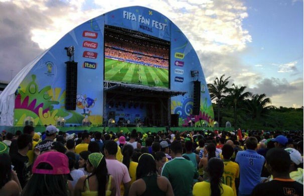 Fifa Fan Fest Natal (Foto: Rafael Barbosa/G1)