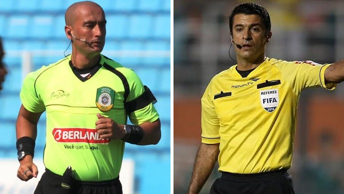 árbitros, final do Campeonato Catarinense, Célio Amorim e Sandro Meira Ricci (Foto: Divulgação)
