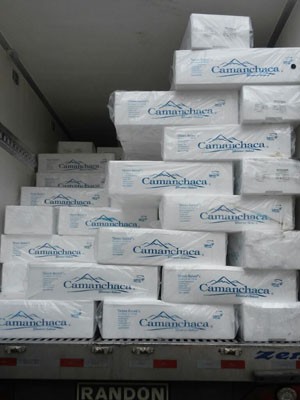 Produto estava dentro de carreta (Foto: BM/Divulgação)