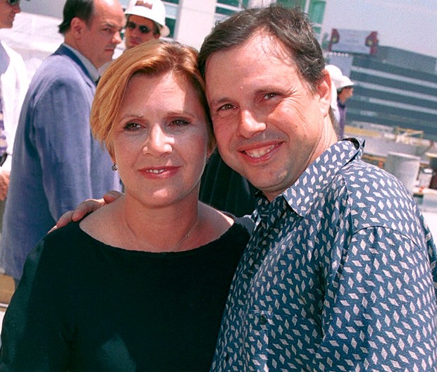 Carrie Fisher e o irmão Todd Fisher (Foto: Getty Images) Carrie Fisher e o irmão Todd Fisher (Foto: Getty Images)