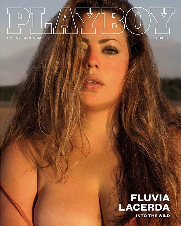 Fluvia Lacerda na capa da Playboy (Foto: Divulgação)