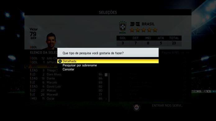 Fifa 14: como convocar sua própria seleção no jogo de futebol (Foto: Reprodução/Murilo Molina)