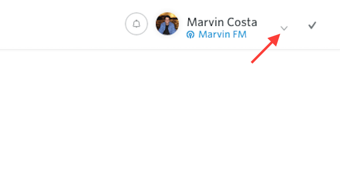 Acessando as opções da versão web do Rdio (Foto: Reprodução/Marvin Costa)