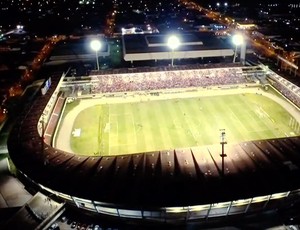 Foto aérea Estádio Rei Pelé (Foto: Reprodução/TV Gazeta)