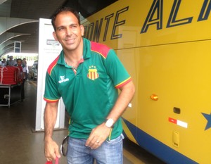 Goleiro do Sampaio, Rodrigo Ramos, já atuou no futebol tocantinense (Foto: Vilma Nascimento/GloboEsporte.com)