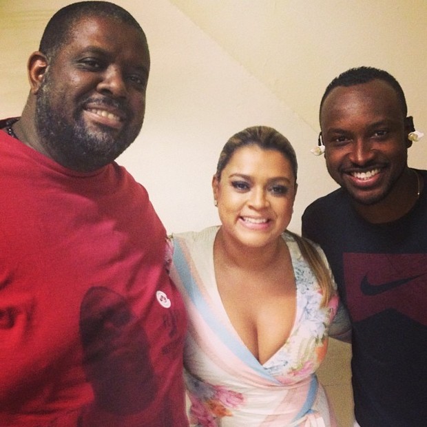 Péricles, Preta Gil e Thiauinho em show na Zona Sul do Rio (Foto: Instagram/ Reprodução)