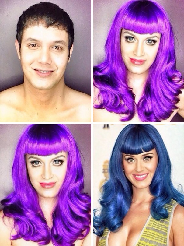 Paolo Ballesteros se transforma em Katy Perry (Foto: Instagram / Reprodução)