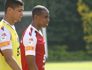 Denilson Wellington São Paulo treino (Foto: Cleber Akamine)