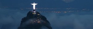 Em teste para a JMJ, Corcovado é aberto a visitantes durante a noite (Marcos Estrella/TV Globo)