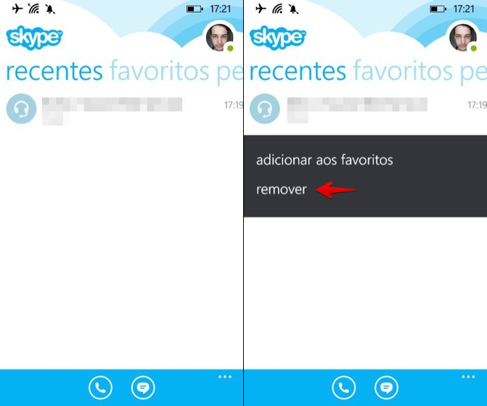 Apagando o histórico de conversas no Windows Phone (Foto: Reprodução/Helito Bijora)
