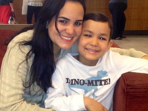 Lara Rodrigues com filho Caio (Foto: Arquivo pessoal)