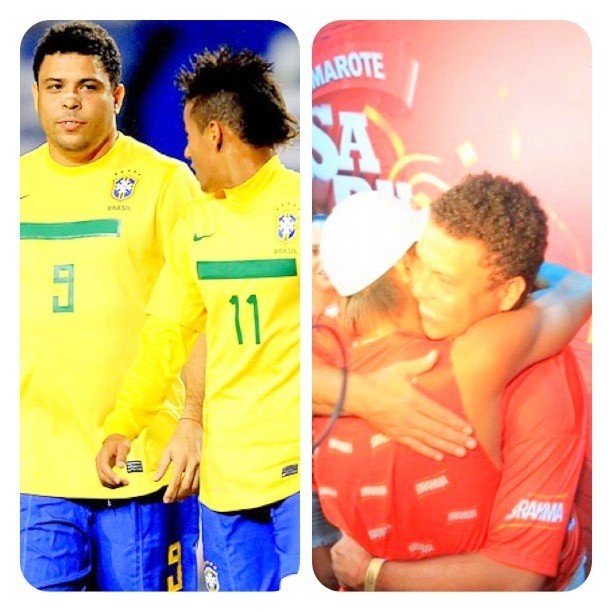Neymar parabeniza Ronaldo (Foto: Reprodução / Instagram)