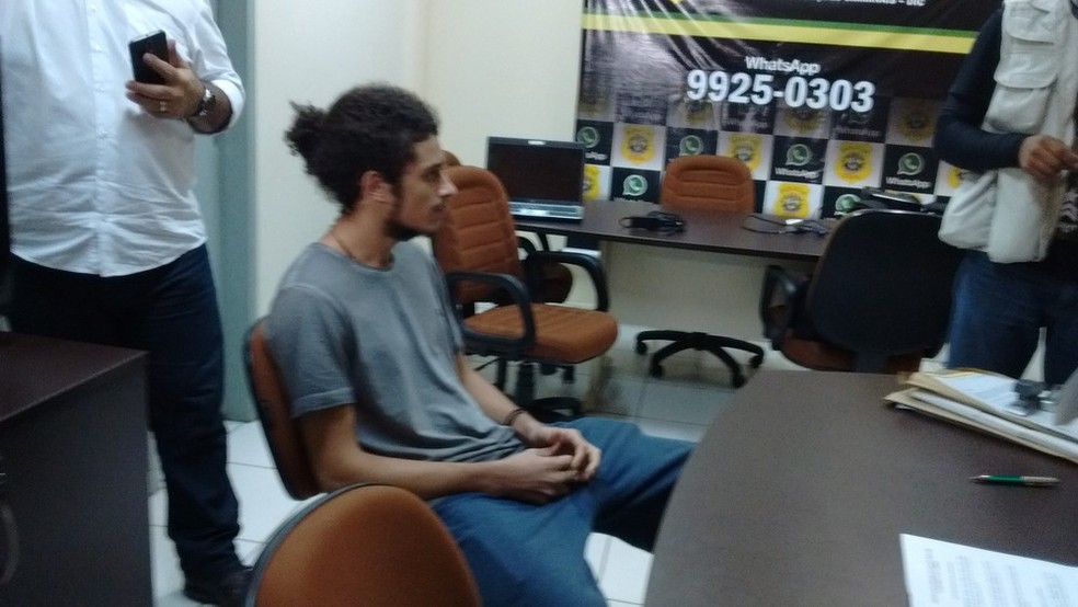 Marcelo Ferreira foi preso na manhã desta quarta-feira (31) em Rio Branco  (Foto: Aline Nascimento/G1)