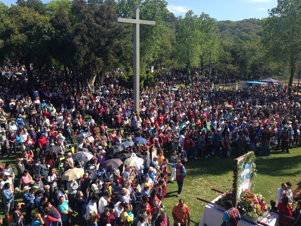 Romaria Nossa Senhora de Guadalupe Pelotas (Foto: Luize Baini/RBS TV)