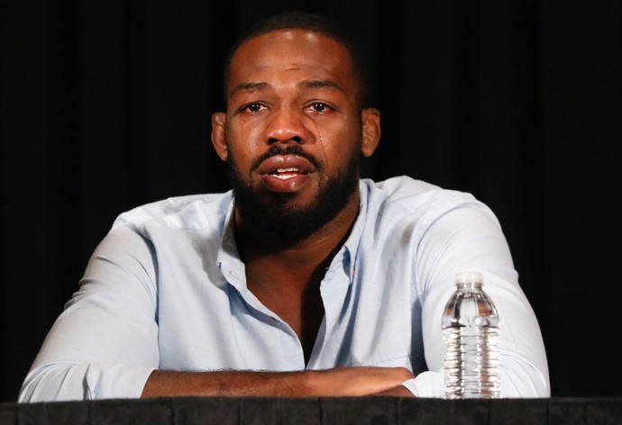 Jon Jones coletiva de imprensa UFC Las Vegas MMA (Foto: Evelyn Rodrigues)