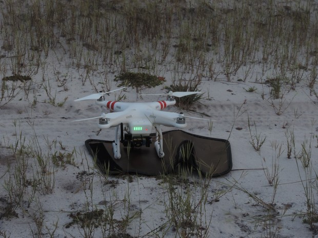 Drone Phantom 2 tem autonomia de voo de 15 minutos e consegue ter campo visual de cerca de 1 km de distância (Foto: Divulgação/WWF)
