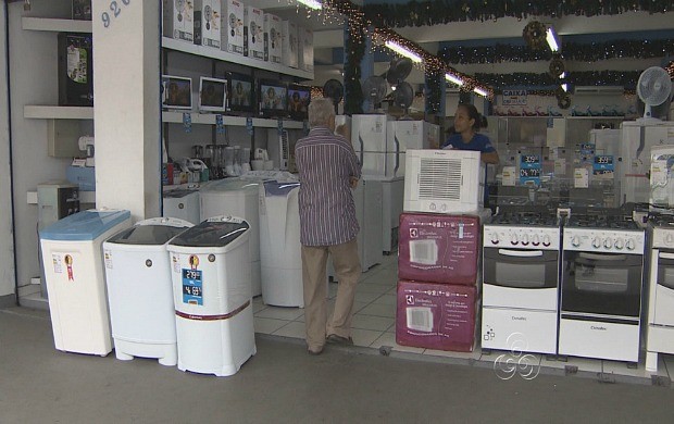 Eletrodomésticos estão entre as preferências dos manauenses (Foto: Amazônia TV)