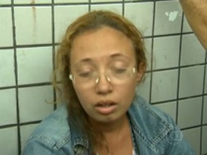Mãe de Érica viu a morte da filha (Foto: Reprodução / TV Globo)