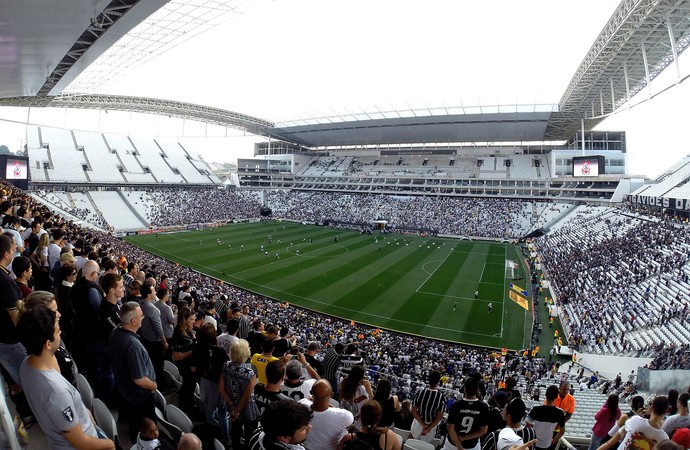 torcida Corinthians jogo Figueirense Arena Corinthians (Foto: Sergio Gandolphi) torcida Corinthians jogo Figueirense Arena Corinthians (Foto: Sergio Gandolphi)