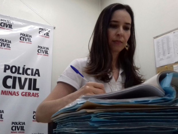 Lucila de Gois Vasconcelos, Delegada da Mulher, Pouso Alegre, MG (Foto: Daniela Ayres/G1)